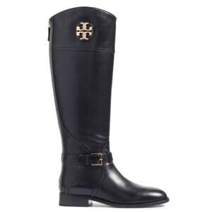 Tory Burch Adele Equestrian Riding Black Boots Size 7